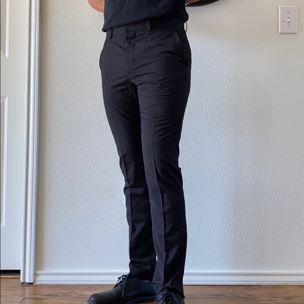 H&M Black Skinny Fit Dress Pants